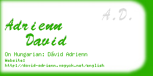 adrienn david business card